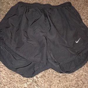 Black nike running shorts